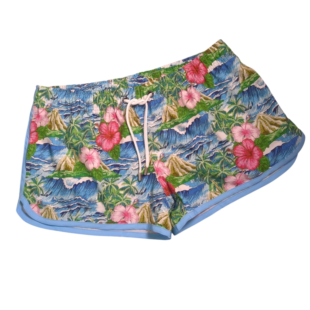 FRANKS AUSTRALIA Oahu Hawaiian Tropical Print Board Shorts SZ L NEW - Picture 3 of 4